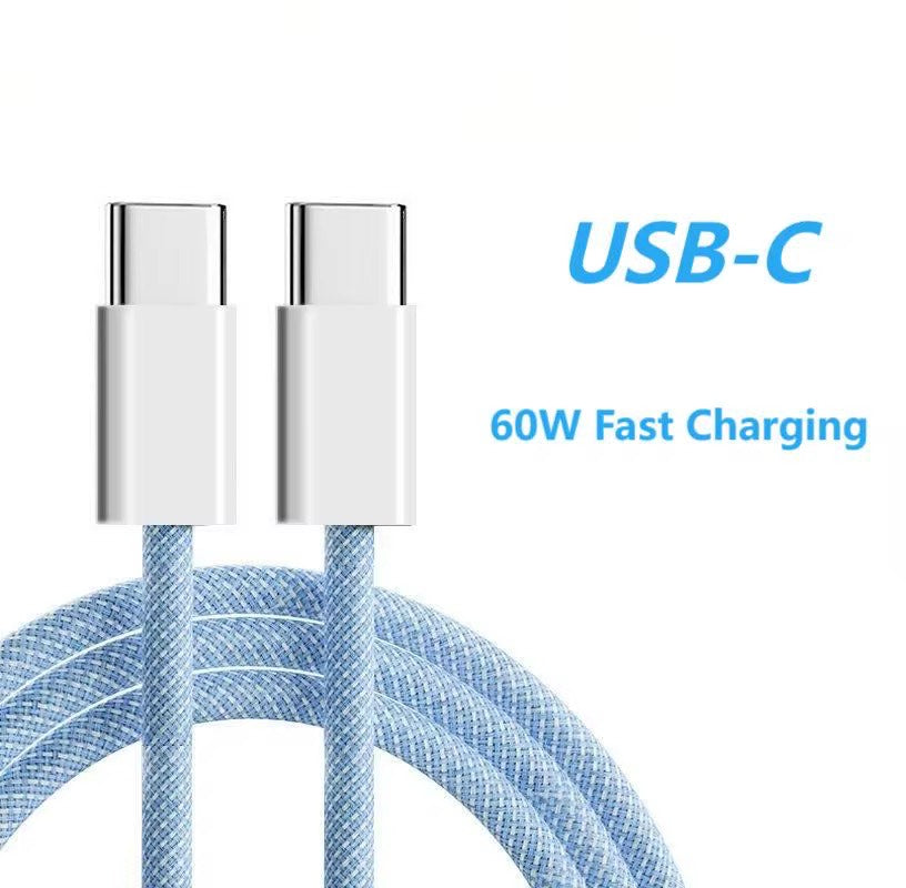 3PCS Set- USB C Fast charging Cable 100W- Type C To C