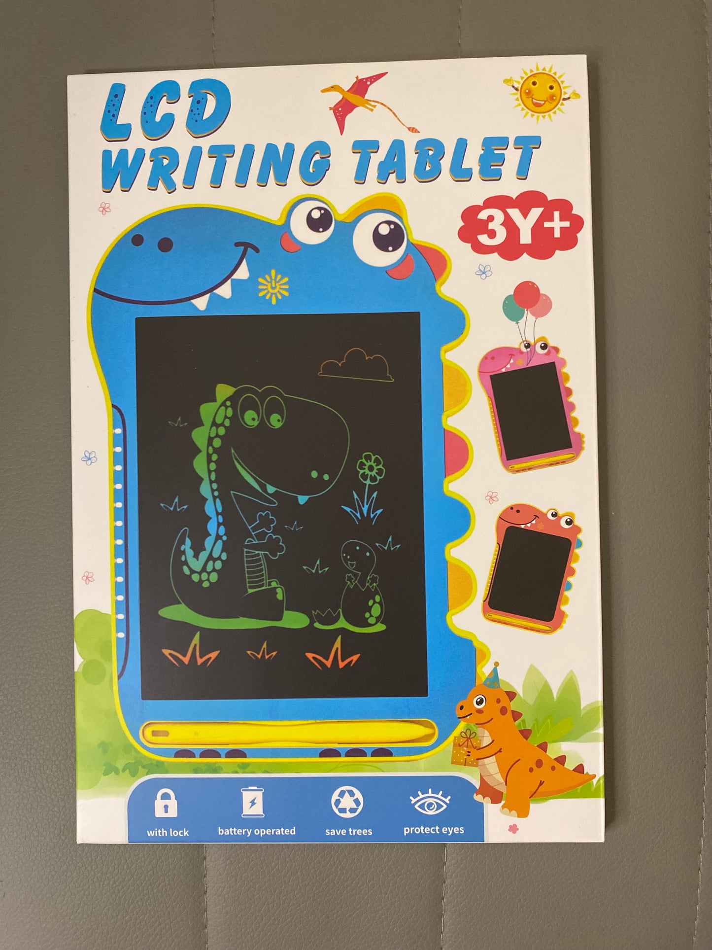 Dinosaur Shaped Digital drawing and writing board for Kids 8.5 inch