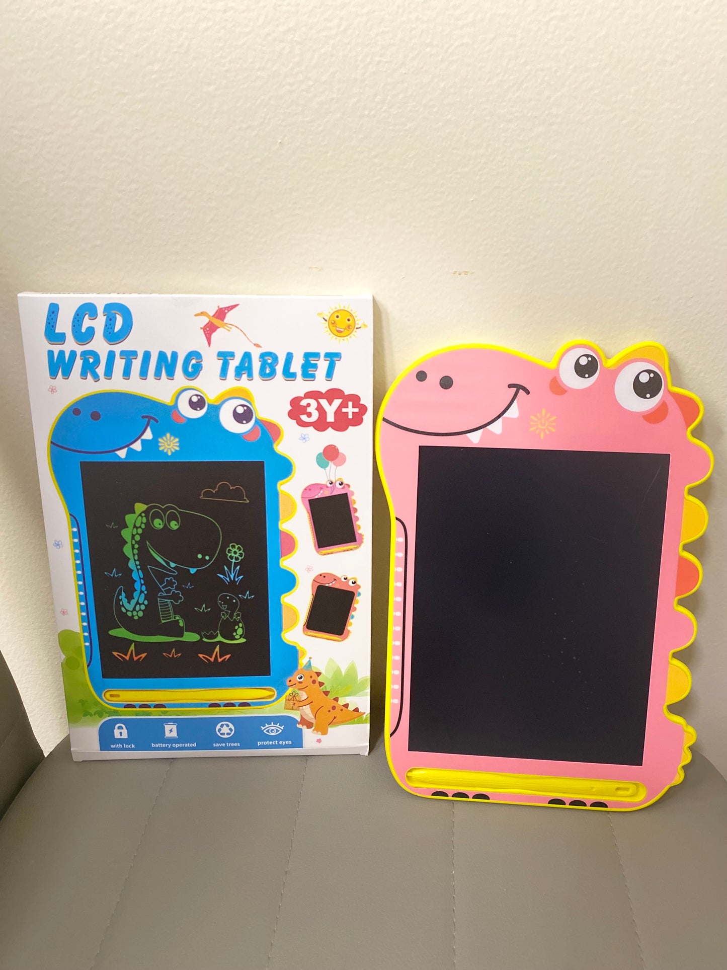 Dinosaur Shaped Digital drawing and writing board for Kids 8.5 inch