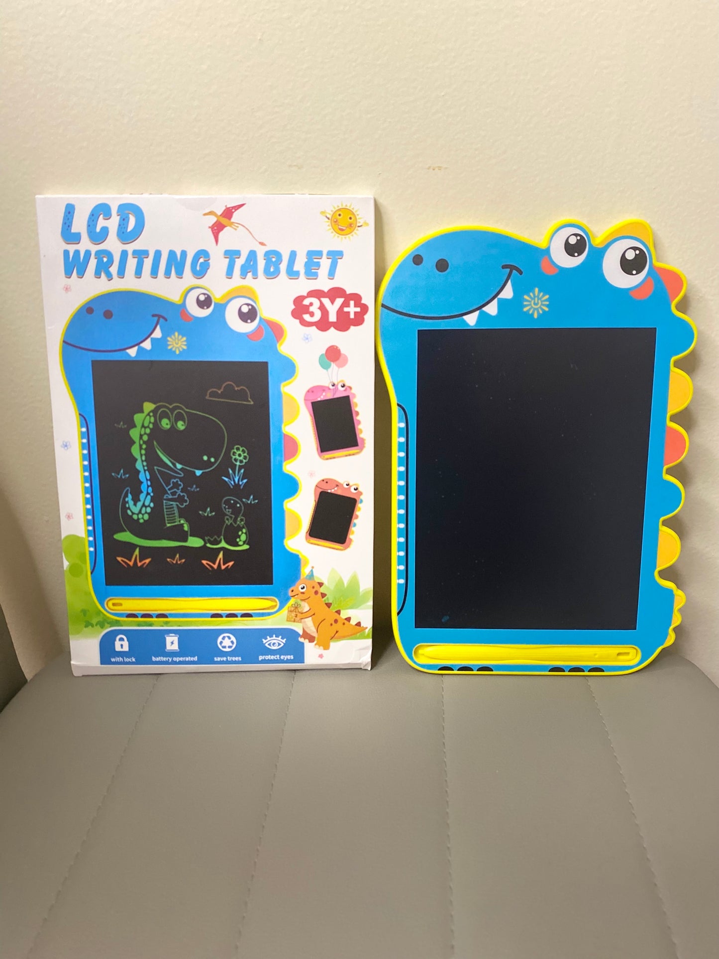 Dinosaur Shaped Digital drawing and writing board for Kids 8.5 inch